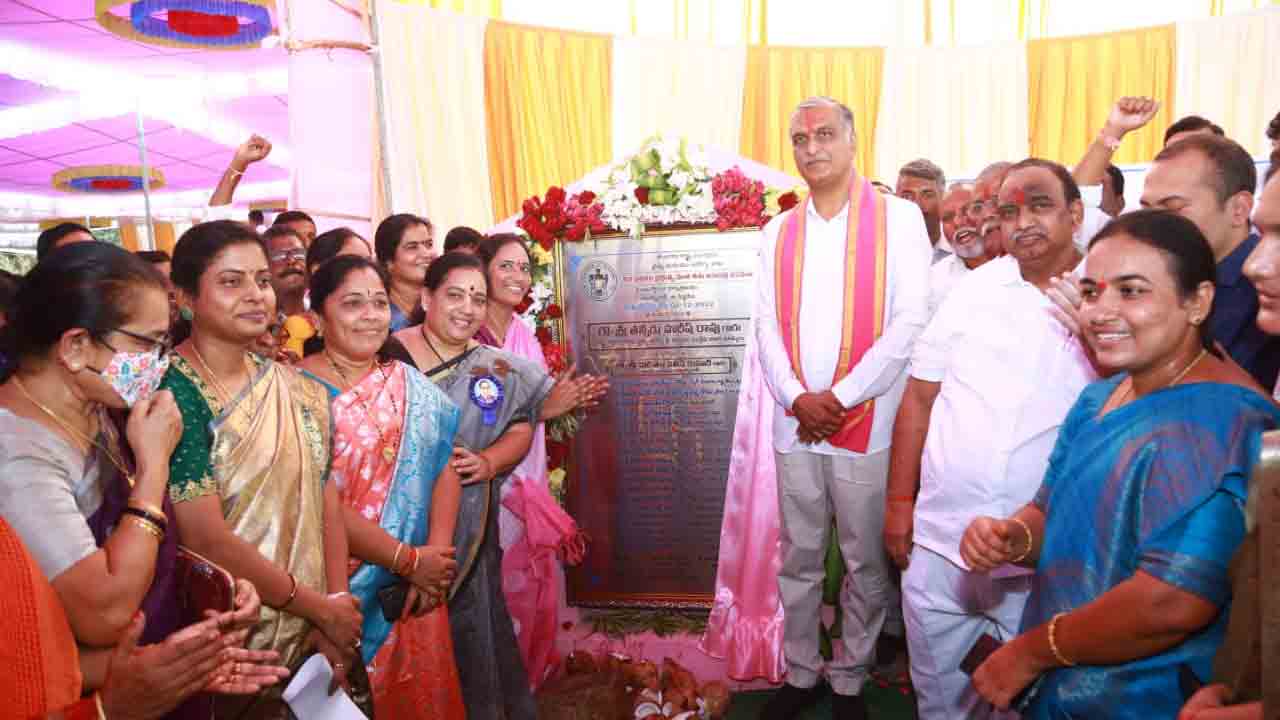 గౌరవెల్లి ప్రాజెక్టు పూర్తయితే లక్ష ఎకరాలకు సాగునీరు : హరీశ్‌రావు