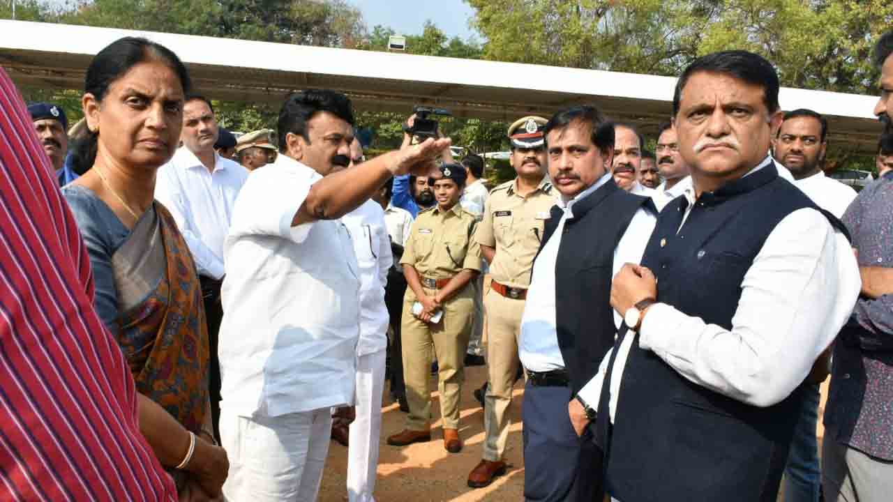 9న మెట్రోకు శంకుస్థాపన.. ఏర్పాట్లు పరిశీలించిన మంత్రులు