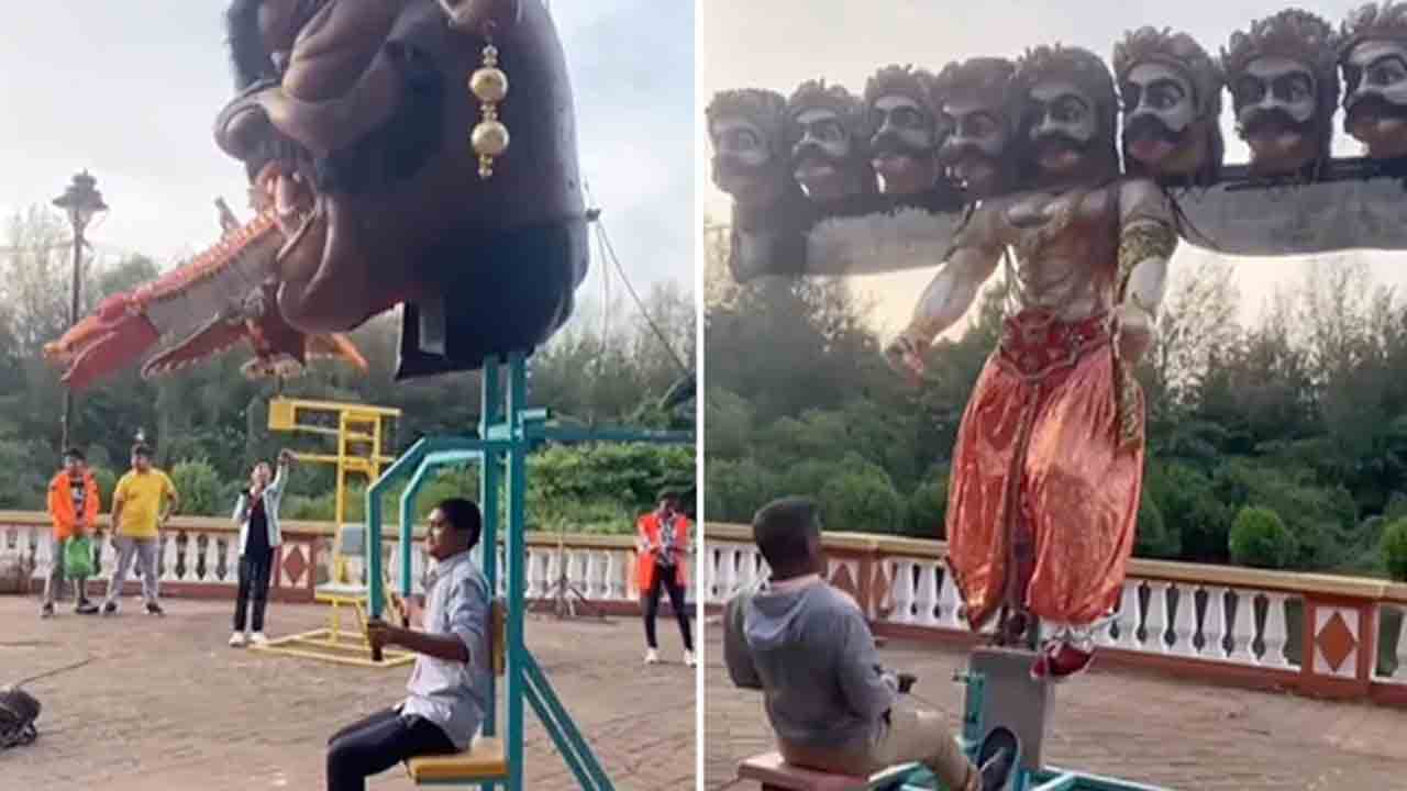 Watch: అవుట్‌డోర్‌ జిమ్‌ను.. ఇన్‌కార్నేషన్‌ పార్క్‌గా మార్చిన కళాకారుడు