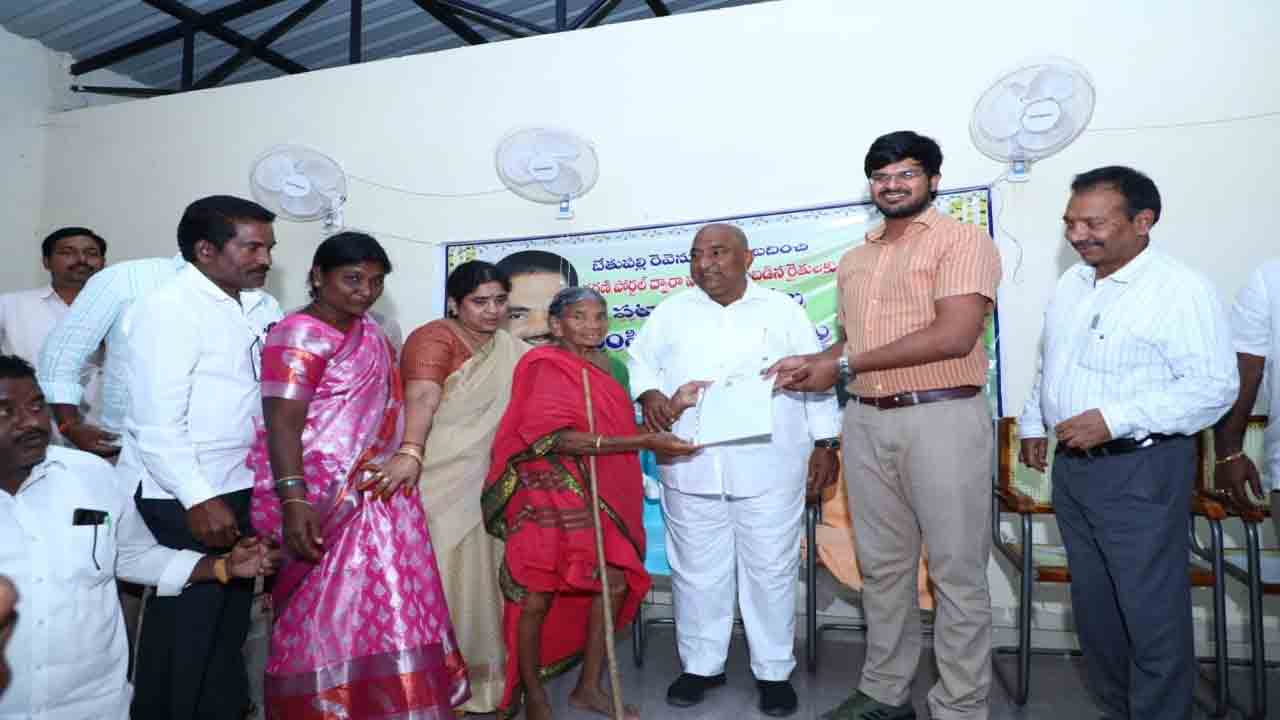 టీఆర్‌ఎస్‌ ప్రభుత్వ కృషితోనే..భూములకు పట్టాలు