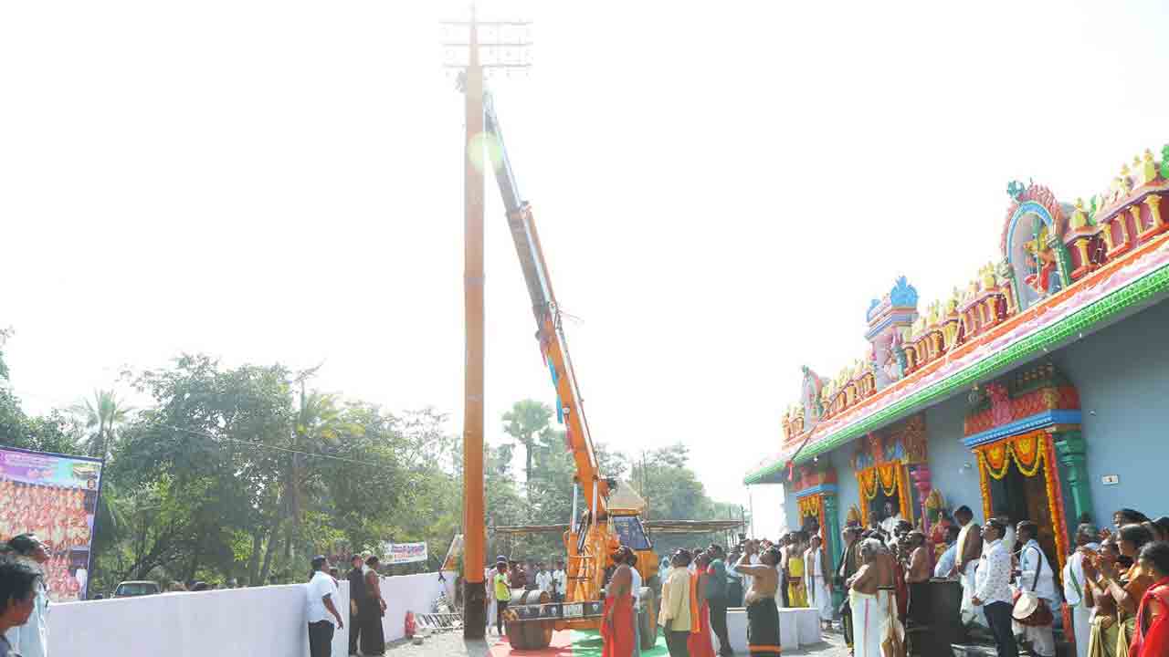 ఘనంగా సరస్వతీదేవి విగ్రహ ప్రతిష్ఠాపన