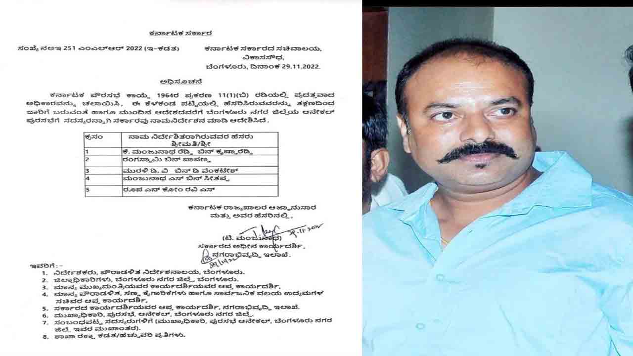 కర్ణాటకలో రౌడీషీటర్‌కు పదవి