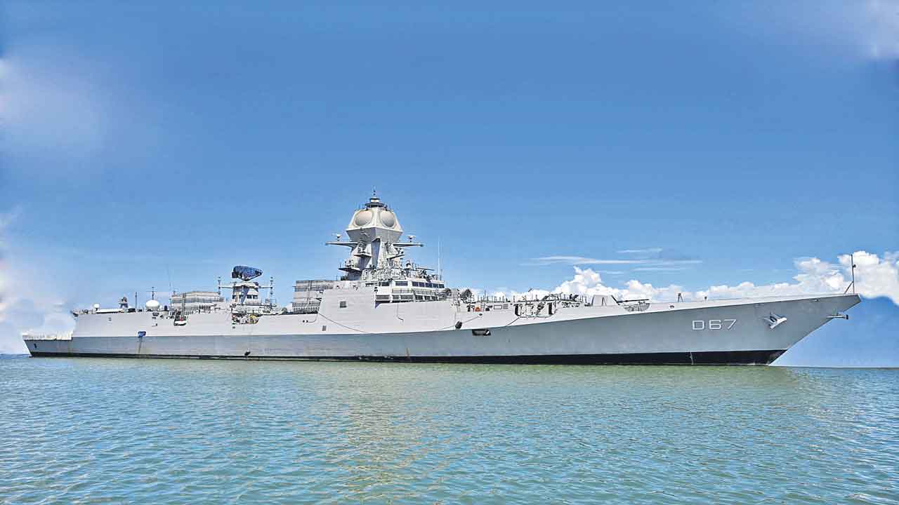 నేవీలో చేరిన ఐఎన్‌ఎస్‌ మోర్ముగావ్‌