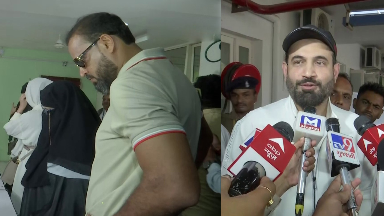 Gujarat Assembly Polls | ఓటు హక్కు వినియోగించుకున్న పఠాన్‌ బ్రదర్స్‌