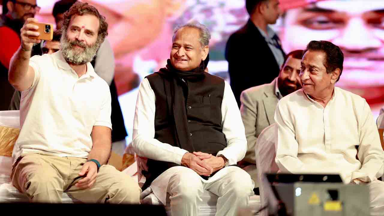 Rahul Gandhi | స్టేజ్‌పై స్టెప్పులేసిన రాహుల్‌, అశోక్ గెహ్లాట్‌‌, సచిన్ పైలట్.. వీడియో వైరల్‌..!