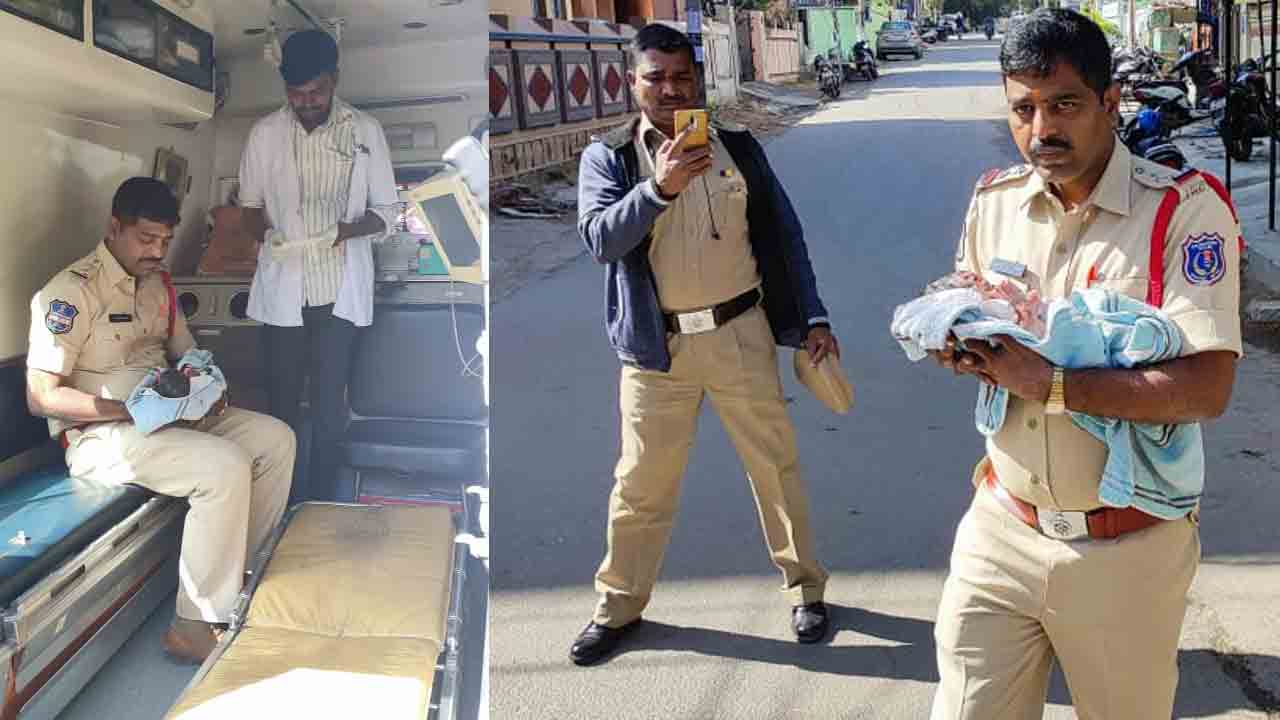 Hyderabad | ప‌సికందును వ‌దిలేసిన పేరెంట్స్.. ప్రాణాలు కాపాడిన ఎస్ఐ