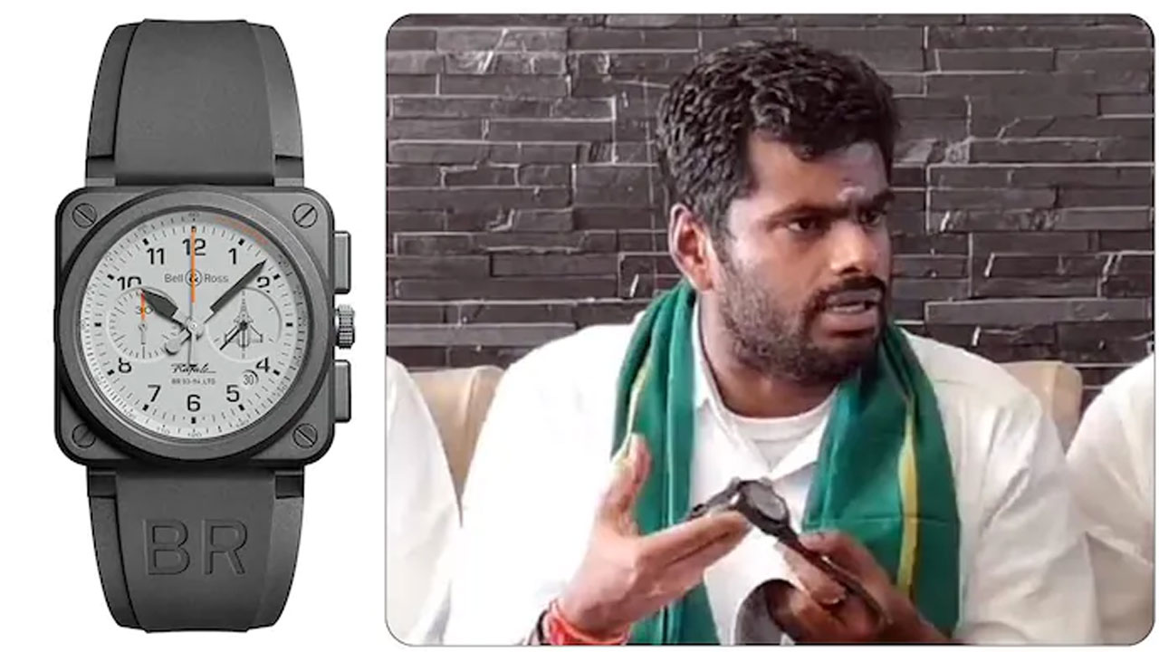 నాలుగు మేక‌లున్న వ్య‌క్తి రూ . 5 ల‌క్ష‌ల విలువైన వాచ్ ఎలా కొన్నాడు : అన్నామ‌లైపై డీఎంకే ఫైర్‌