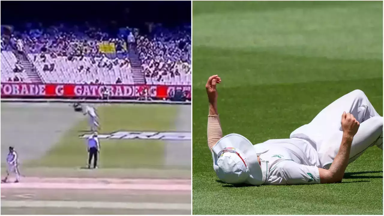 Anrich Nortje |  ద‌క్షిణాఫ్రికా ఫాస్ట్ బౌల‌ర్‌ను ఢీ కొట్టిన స్పైడ‌ర్ కెమెరా.. కింద‌ప‌డిపోయిన అన్రిచ్‌