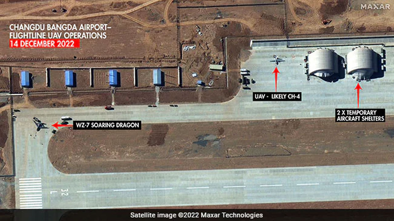 అరుణాచ‌ల్ స‌మీపంలో భారీ సంఖ్య‌లో చైనా డ్రోన్లు, జెట్ విమానాలు.. శాటిలైట్ చిత్రాలు రిలీజ్‌