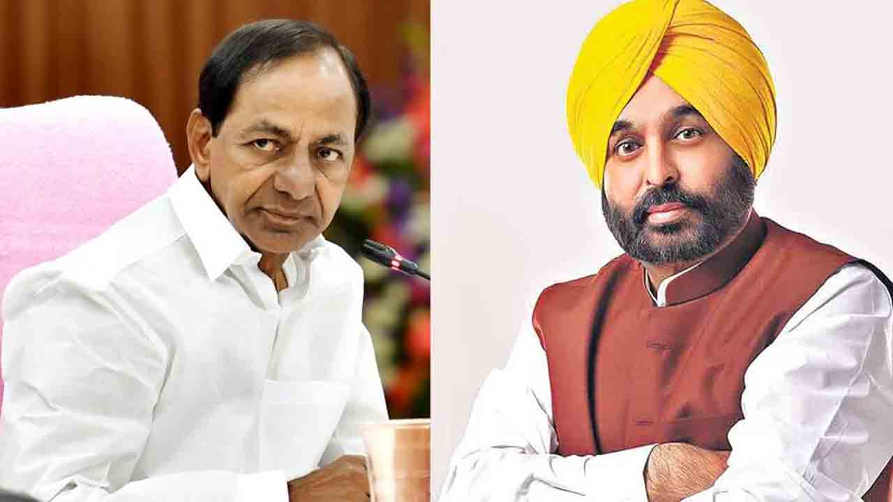 సీఎం కేసీఆర్‌తో స‌మావేశ‌మైన పంజాబ్ సీఎం