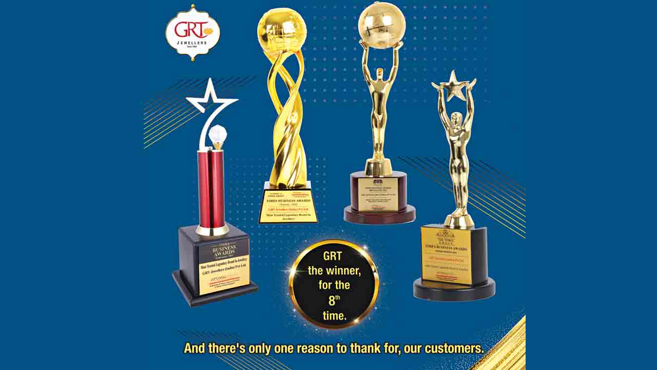 జీఆర్‌టీ జ్యువెలర్స్‌కు 8వ సారి అవార్డు