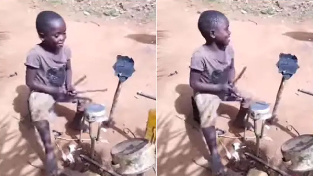 వైర‌ల్ వీడియో : ఖాళీ పాత్ర‌ల‌పై డ్ర‌మ్స్ వాయించిన బాలుడు