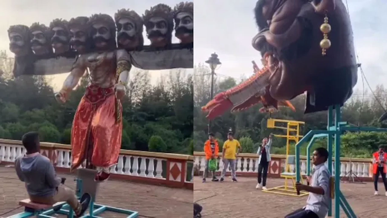 వైర‌ల్ వీడియో : ఫిట్‌నెస్‌కు మైథాల‌జీని జోడించిన ఆర్టిస్ట్‌