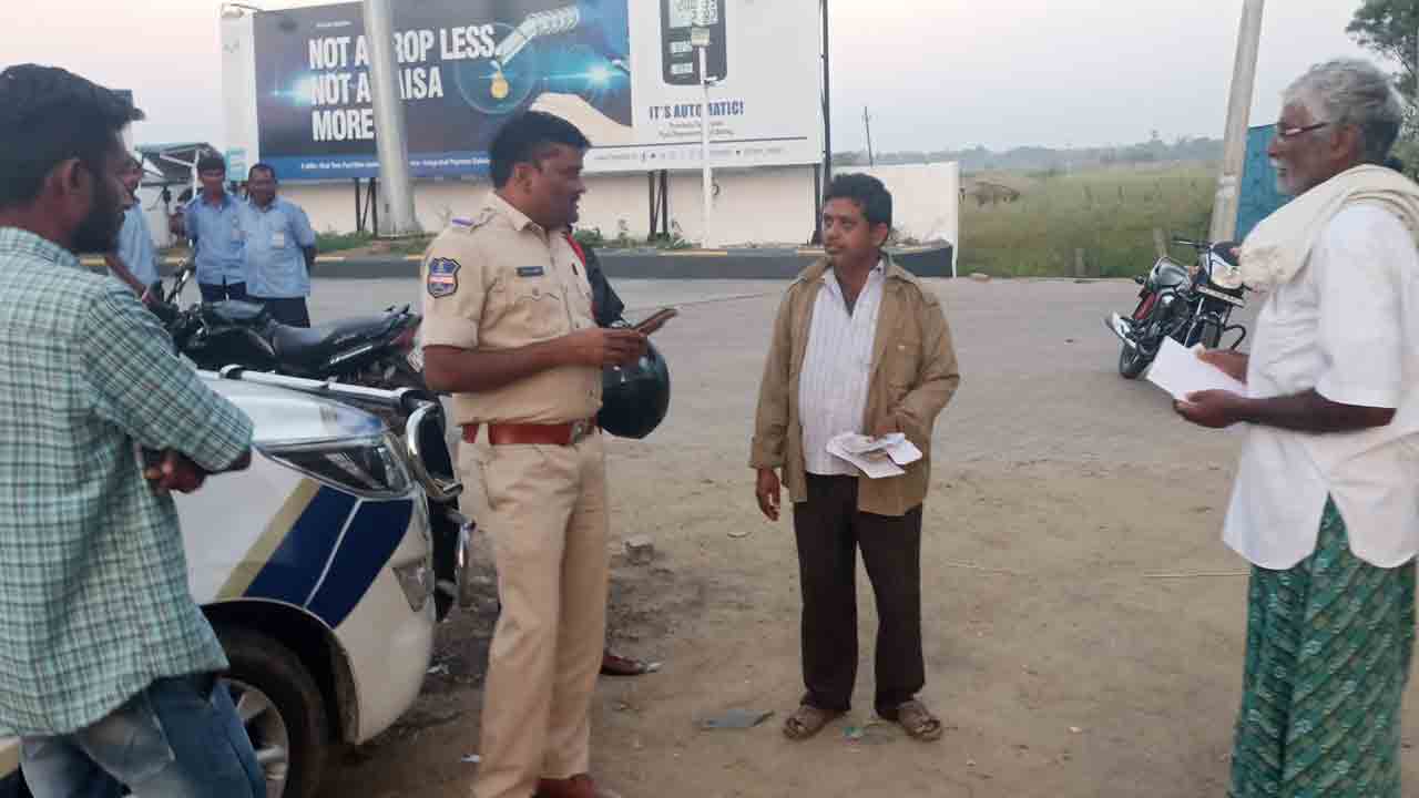 గిర్నిబావిలో వాహన తనిఖీలు