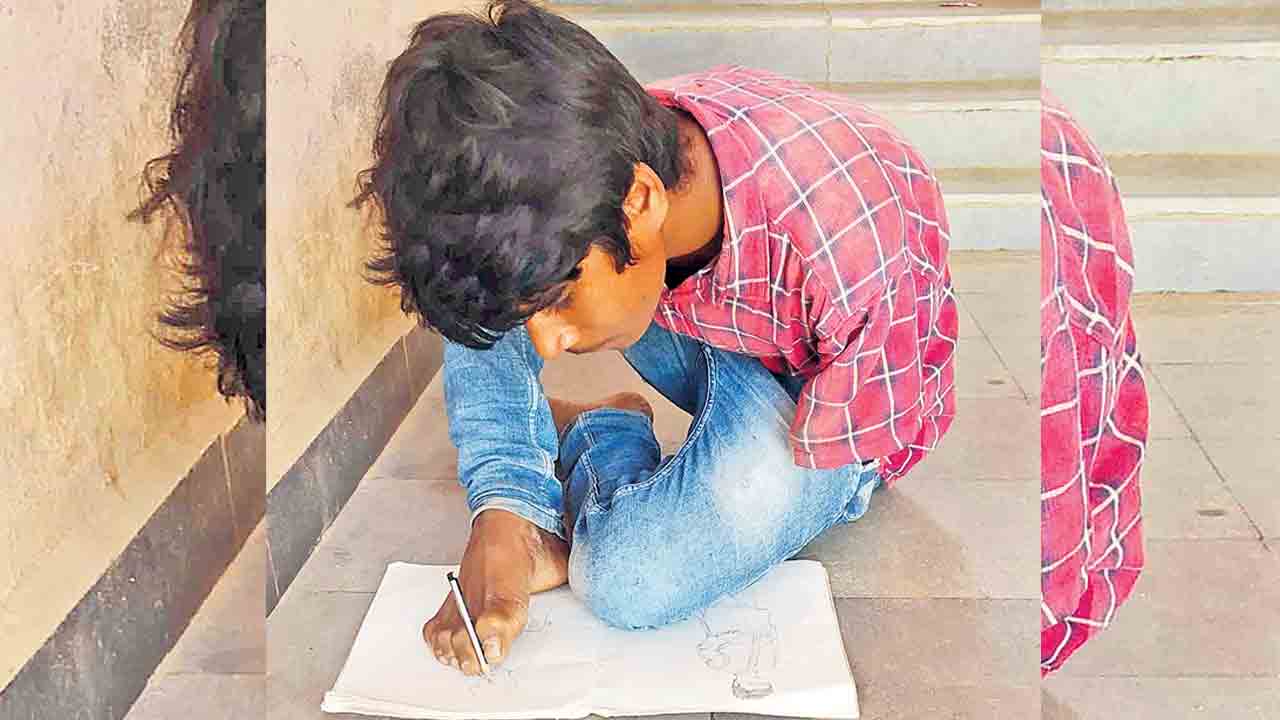 సంకల్పానికి తలవంచిన వైకల్యం