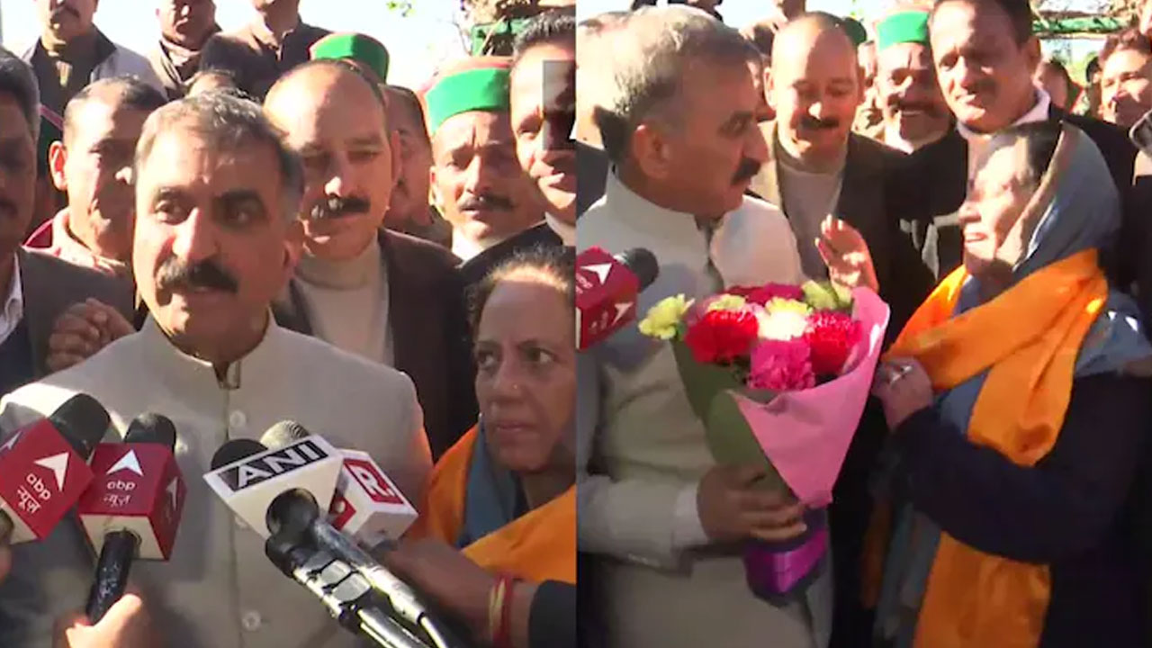 హిమాచ‌ల్ కాంగ్రెస్ చీఫ్ ప్ర‌తిభా సింగ్‌ను క‌లిసిన సుఖ్వింద‌ర్ సుఖు