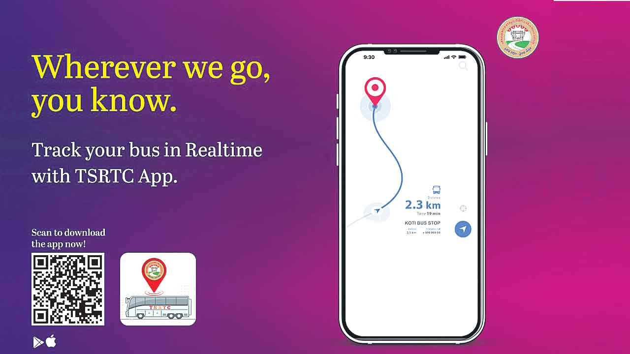 బస్సు ఎక్కడుందో తెలుసుకోవచ్చు.. అందుబాటులోకి టీఎస్‌ఆర్టీసీ బస్‌ ట్రాకింగ్‌ యాప్‌