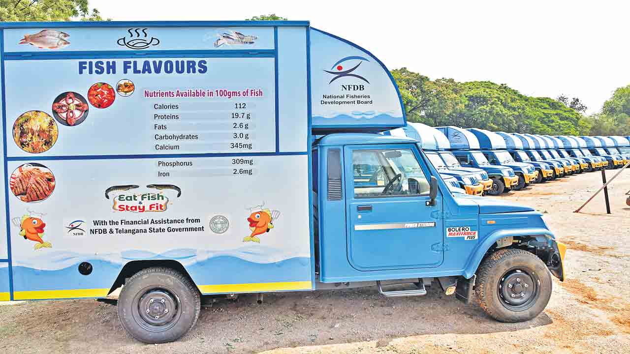 మత్స్యకారుల ఉపాధికి వాహనాలు