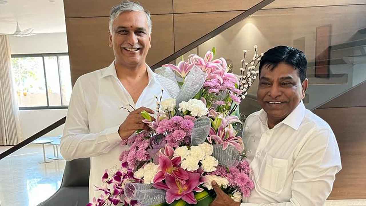 మంత్రి హరీశ్‌రావును కలిసిన ఎంపీ నామా