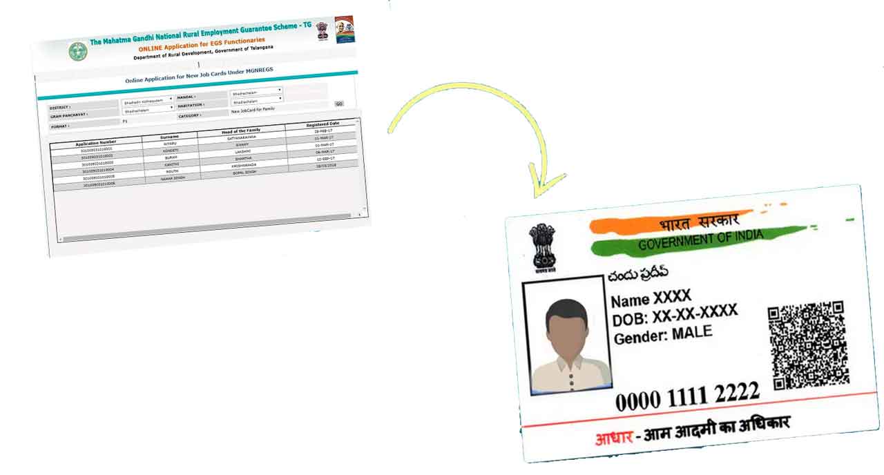 ‘ఉపాధి’ కార్డుకు ఆధార్‌ లింక్‌