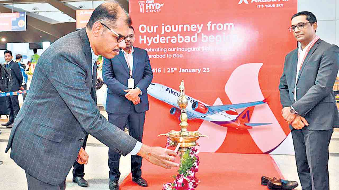 హైదరాబాద్‌- గోవా ‘ఆకాశ ఎయిర్‌’ సర్వీసు