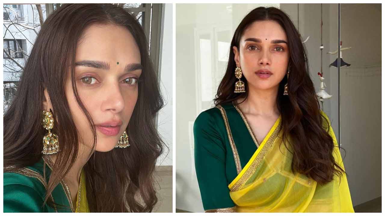 Aditi Rao Hydari | పసుపు రంగు చీరలో మెరిసిపోతున్న అదితి రావు హైదరీ..