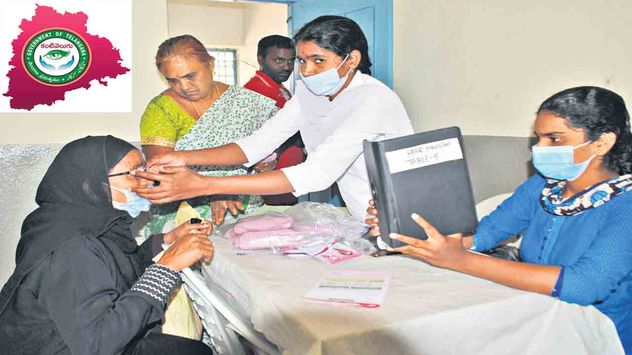 12.29 లక్షల మందికి నేత్ర పరీక్షలు