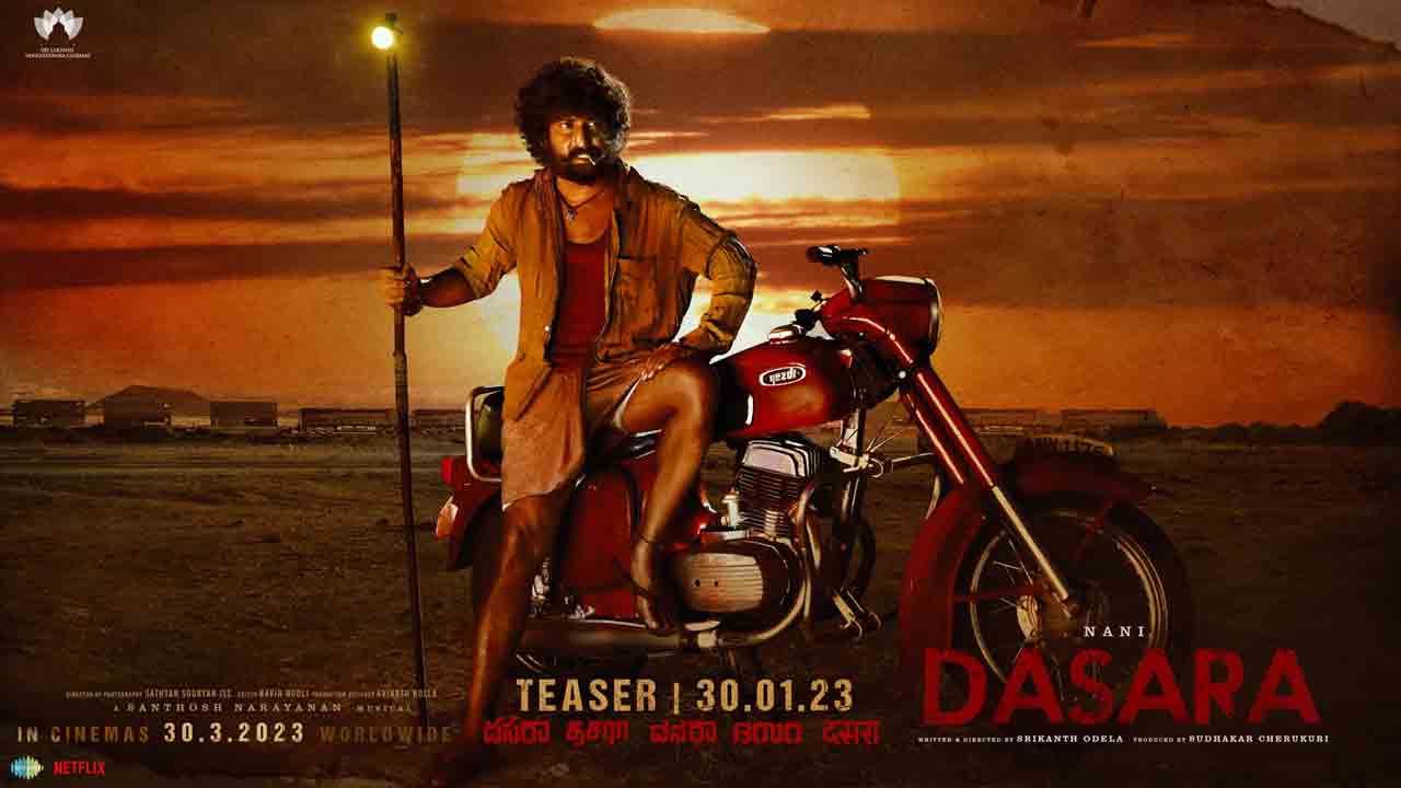 Dasara | రాజ్‌దూత్‌ బైక్‌పై నాని.. దసరా ఊర మాస్‌ లుక్‌