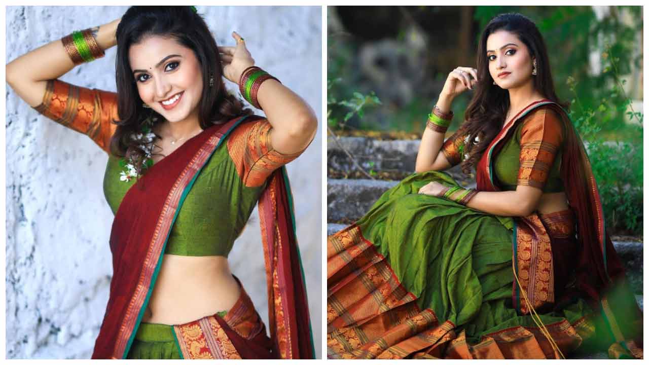 Deepika Pilli | లంగా ఓణీలో అలరిస్తున్న దీపికా పిల్లి..