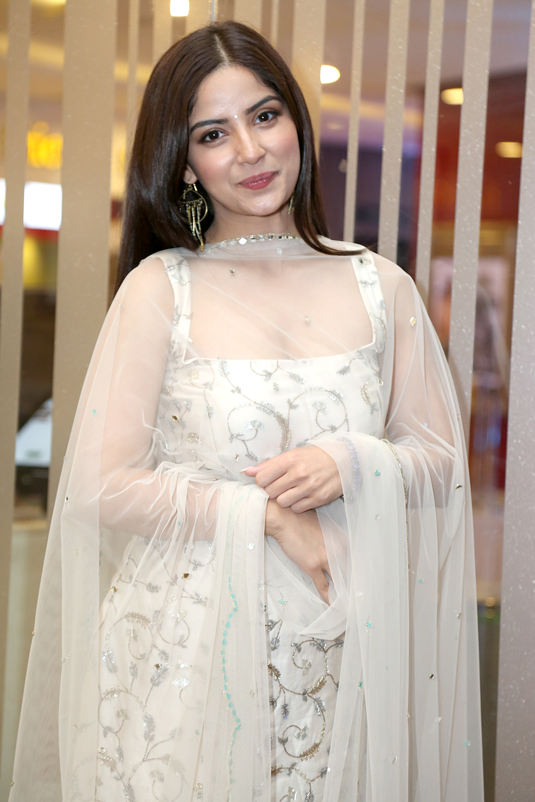 Kashmira Pardeshi at Vinaro Bhagyamu Vishnu Katha Movie Teaser Launch Event