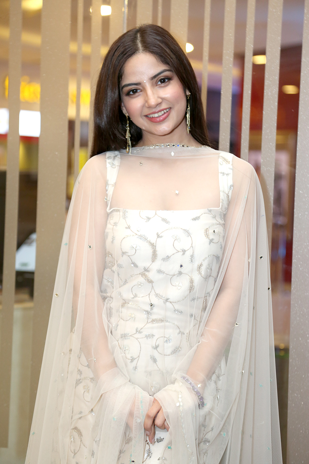 Kashmira Pardeshi at Vinaro Bhagyamu Vishnu Katha Movie Teaser Launch Event