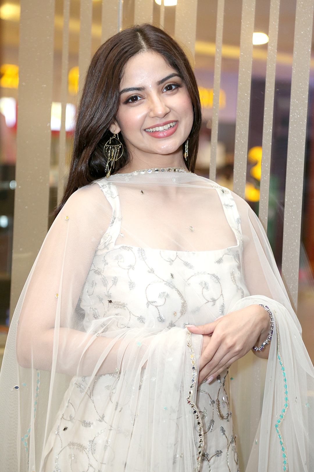Kashmira Pardeshi at Vinaro Bhagyamu Vishnu Katha Movie Teaser Launch Event