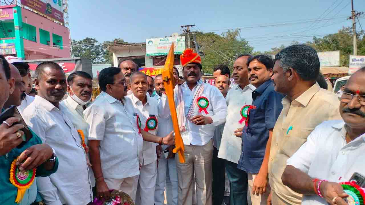 గోదావరి జలాల రాకతో పంట దిగుబడి పెరుగుదల  : ఎమ్మెల్యే పెద్ది సుదర్శన్‌రెడ్డి