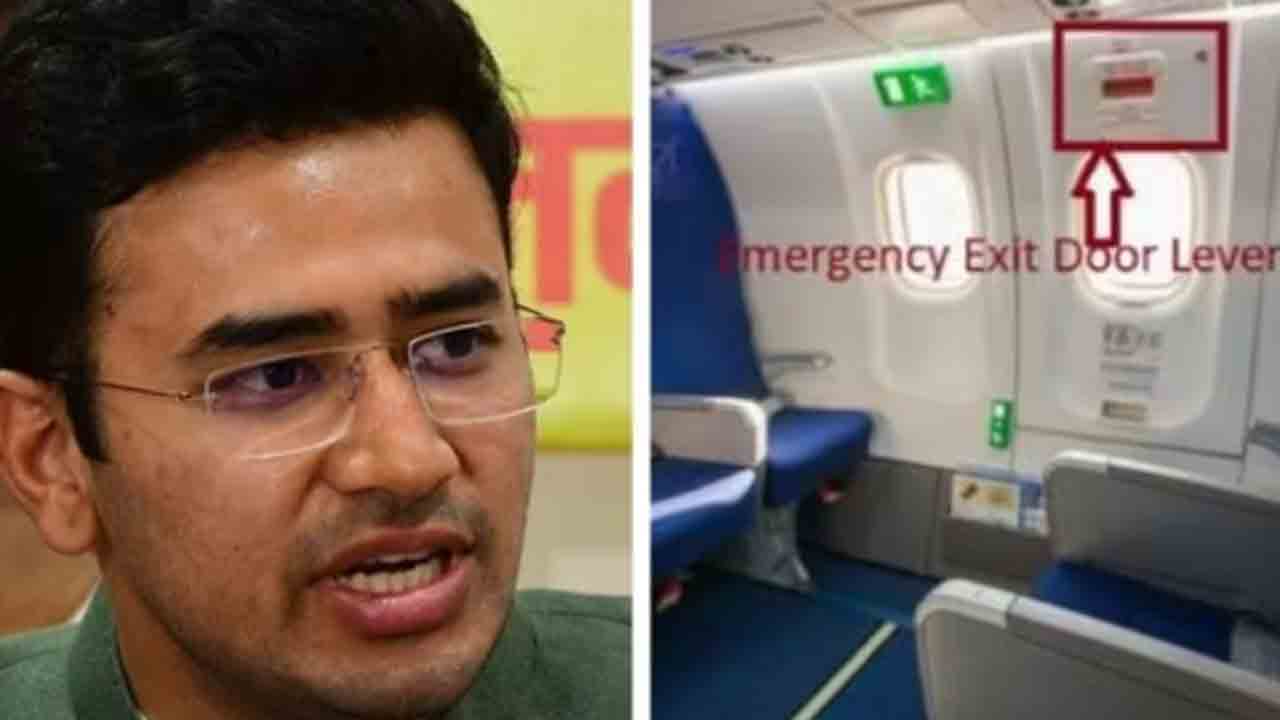 ‘విమానంలో ఎమర్జెన్సీ ఎగ్జిట్‌ను తెరిచిన బీజేపీ ఎంపీ తేజస్వి సూర్య.. వెనకేసుకొచ్చిన సింధియా