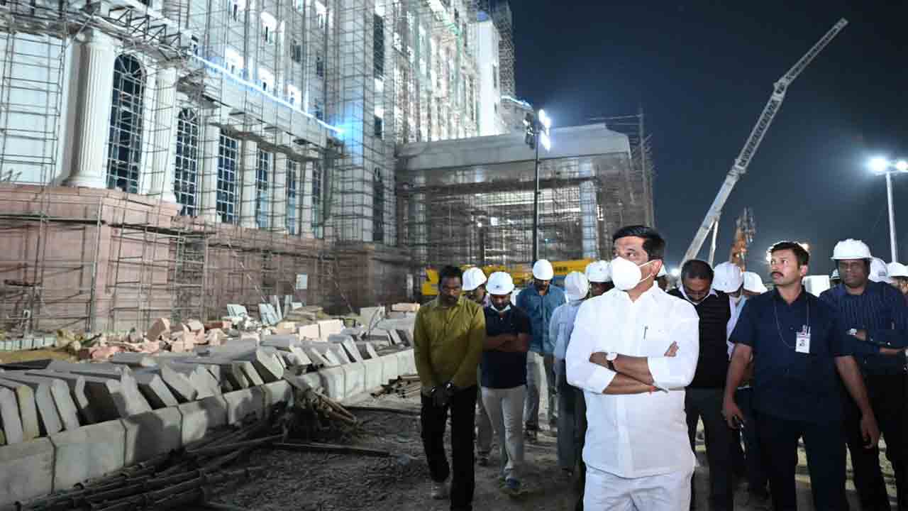 కొత్త సెక్రటేరియట్‌ పనుల పరిశీలన