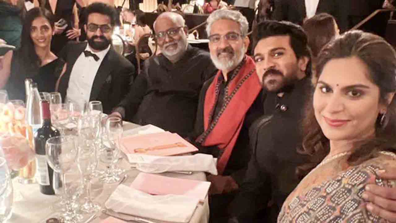 Golden Globe Awards | రాజమౌళి, తారక్‌, చరణ్‌  కేరింతలు చూశారా..?