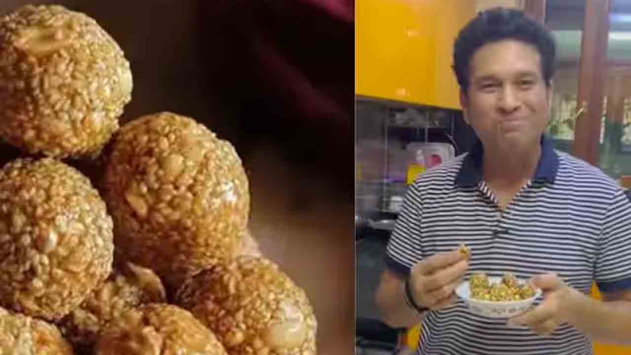 Sachin Tendulkar | చెఫ్ అవతారమెత్తిన సచిన్.. లడ్డూలు తయారు చేస్తూ..