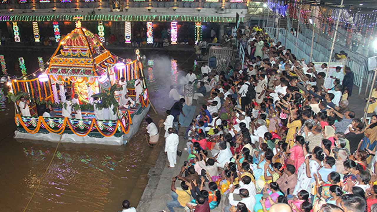 TTD news | తెప్పలపై విహరించి శ్రీ సోమస్కందస్వామి కటాక్షం