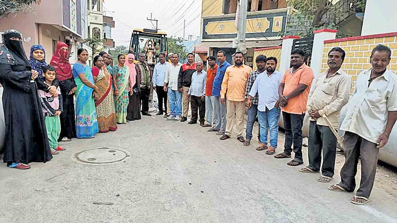 ఎమ్మెల్యే మైనంపల్లితోనే భరత్‌నగర్‌ అభివృద్ధి