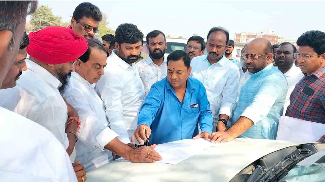 నాందేడ్ స‌భ సభ ఏర్పాట్లను పరిశీలించిన మంత్రి, ఎమ్మెల్యేలు