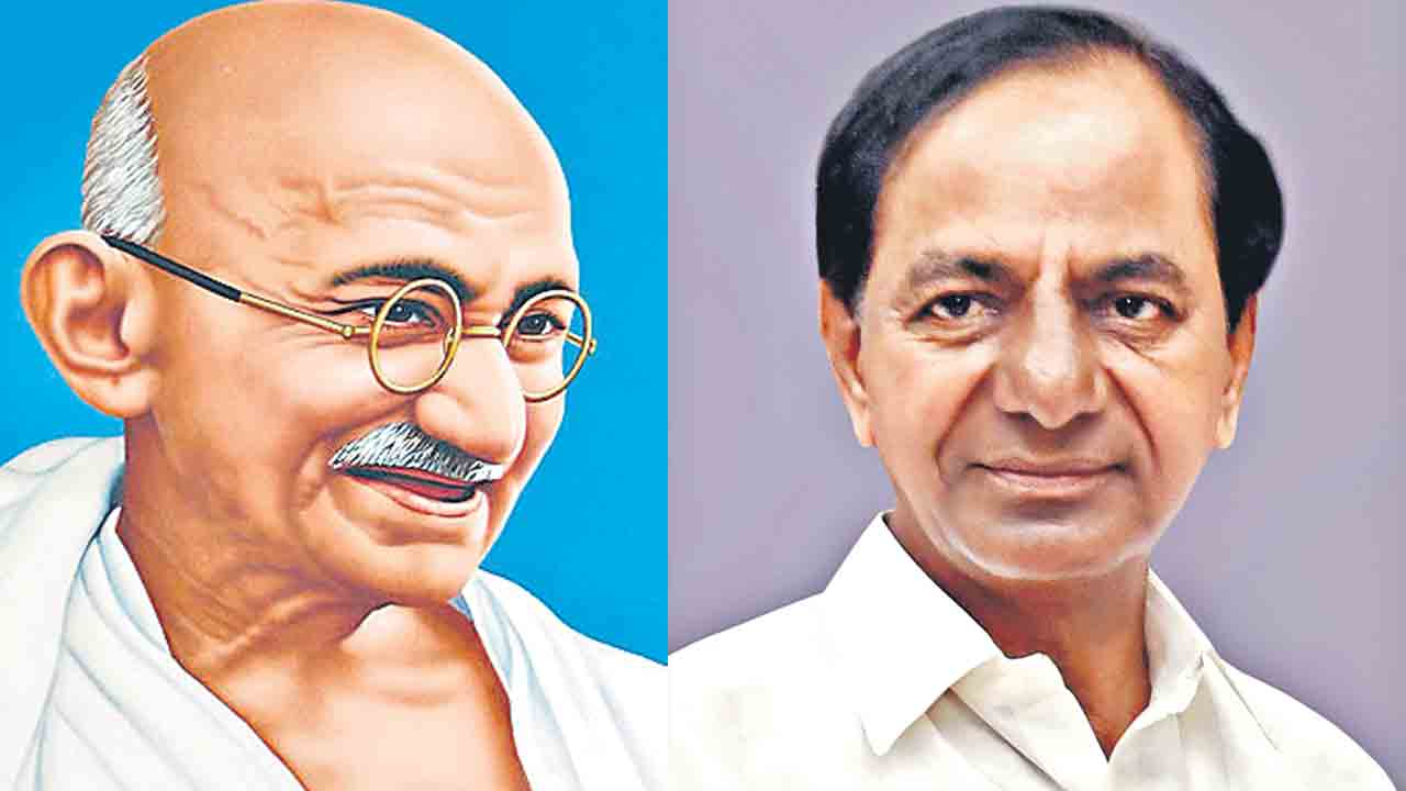 మహాత్ముడి ఆదర్శాలు దేశానికి అవసరం: సీఎం కేసీఆర్‌