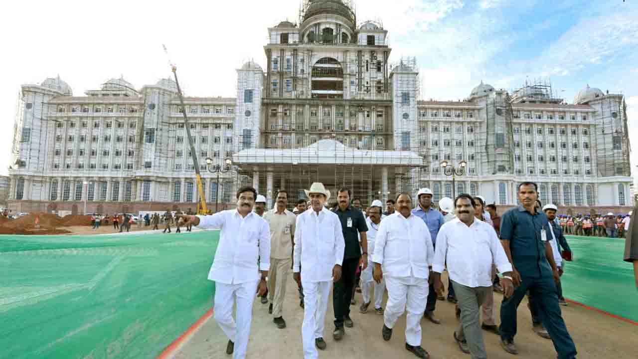 తుది ద‌శ‌లో స‌చివాల‌యం ప‌నులు.. 2 గంట‌ల‌కు పైగా ప‌రిశీలించిన సీఎం కేసీఆర్