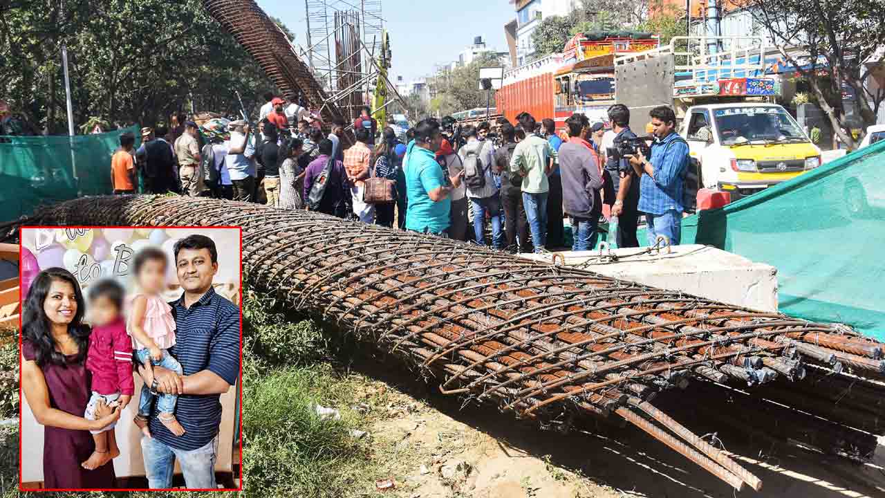 40% కమీషన్‌ ఫలితం.. బెంగళూరులో కూలిన మెట్రో పిల్లర్‌