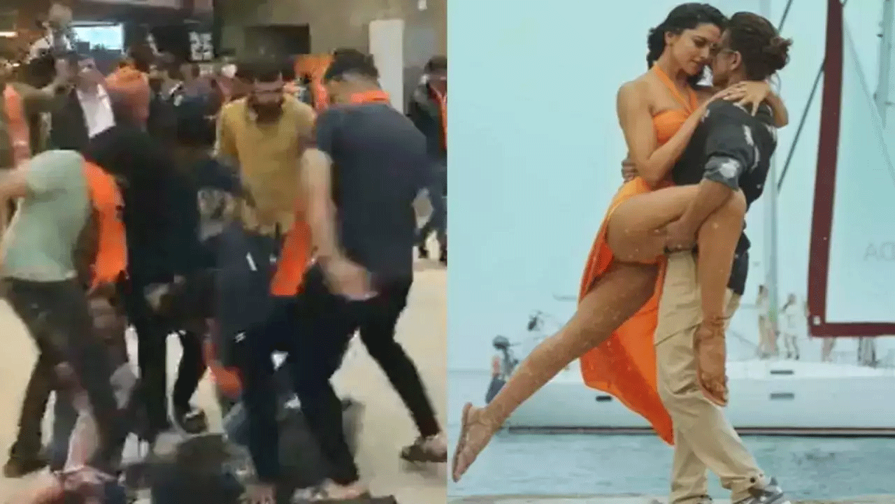 అహ్మ‌దాబాద్ షాపింగ్ మాల్‌లో ప‌ఠాన్ పోస్ట‌ర్ల చించివేత‌