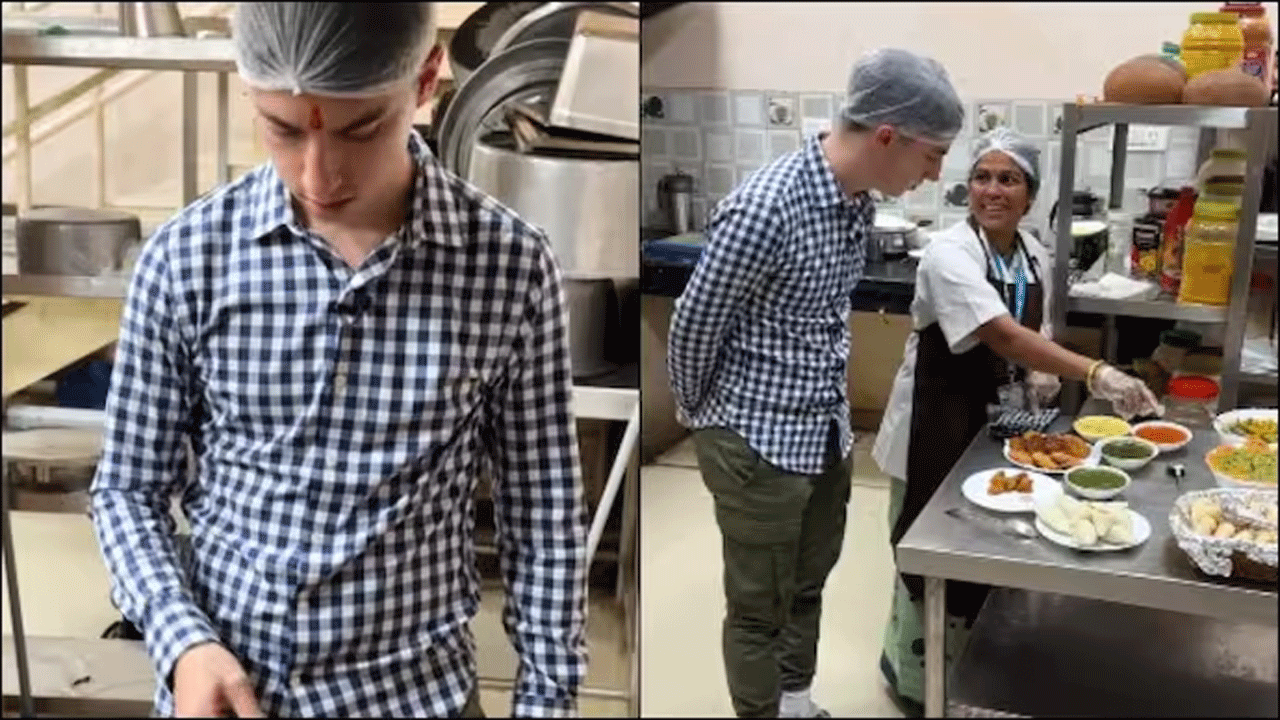 వైర‌ల్ వీడియో : దేశీ డిష్‌ను ట్రై చేసిన అమెరిక‌న్ చెఫ్..!