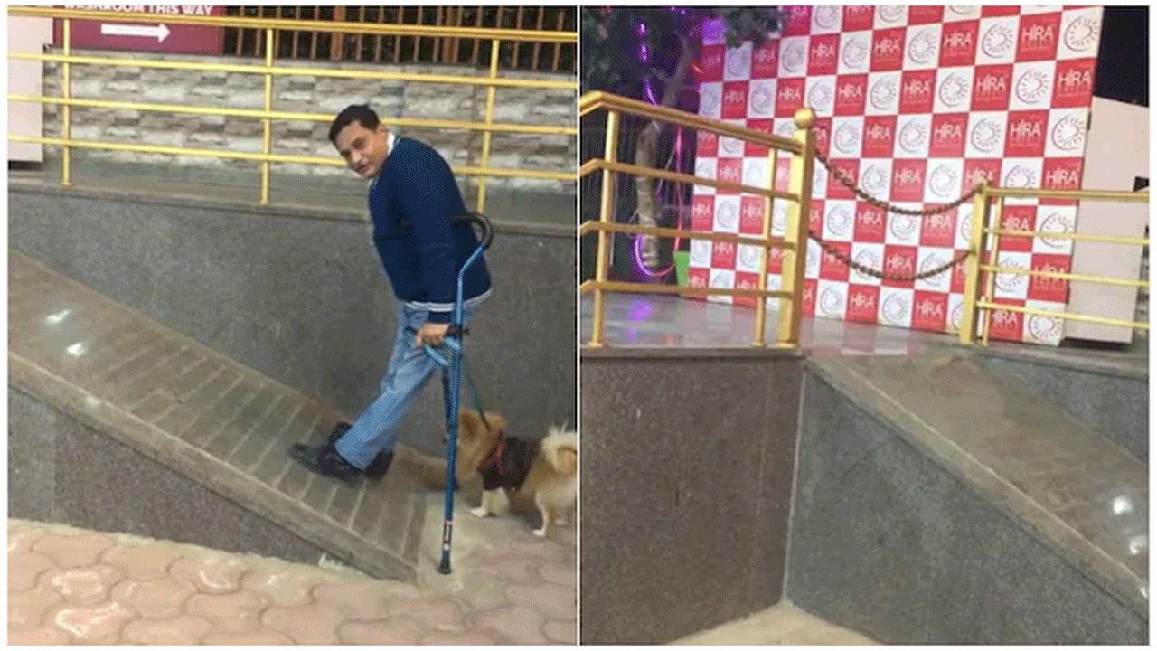 ఫుడ్ స్టాల్‌కు వెళ్లిన విక‌లాంగుల హ‌క్కుల కార్య‌క‌ర్త‌, వైద్యుడికి చేదు అనుభవం