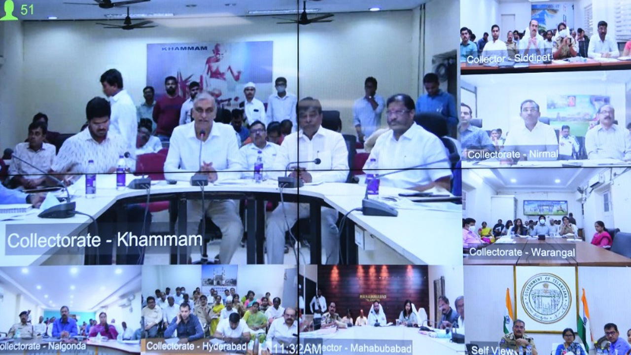 Kanti Velugu Phase 2 | రెండో విడత కంటి వెలుగు.. ఏర్పాట్లపై సీఎస్ వీడియో కాన్ఫరెన్స్.. పాల్గొన్న హరీశ్ రావు