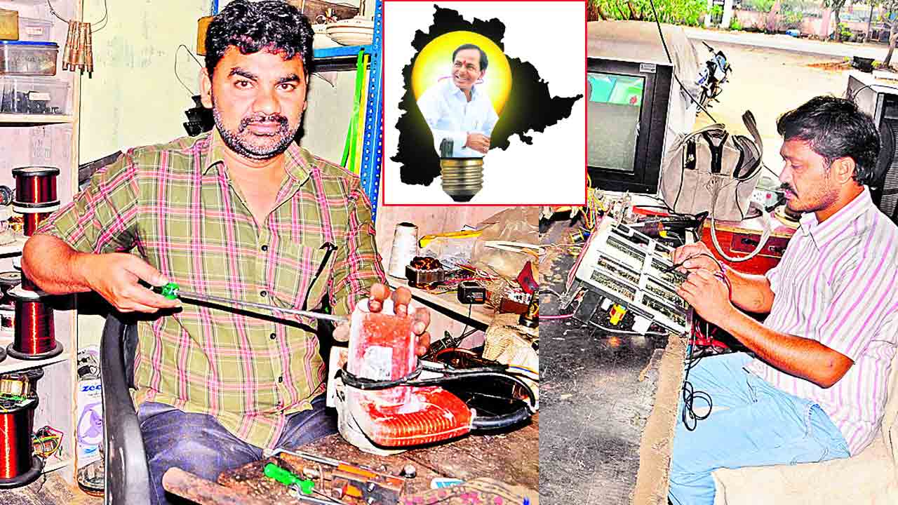 చిరు వ్యాపారుల్లో విద్యుత్ కాంతులు