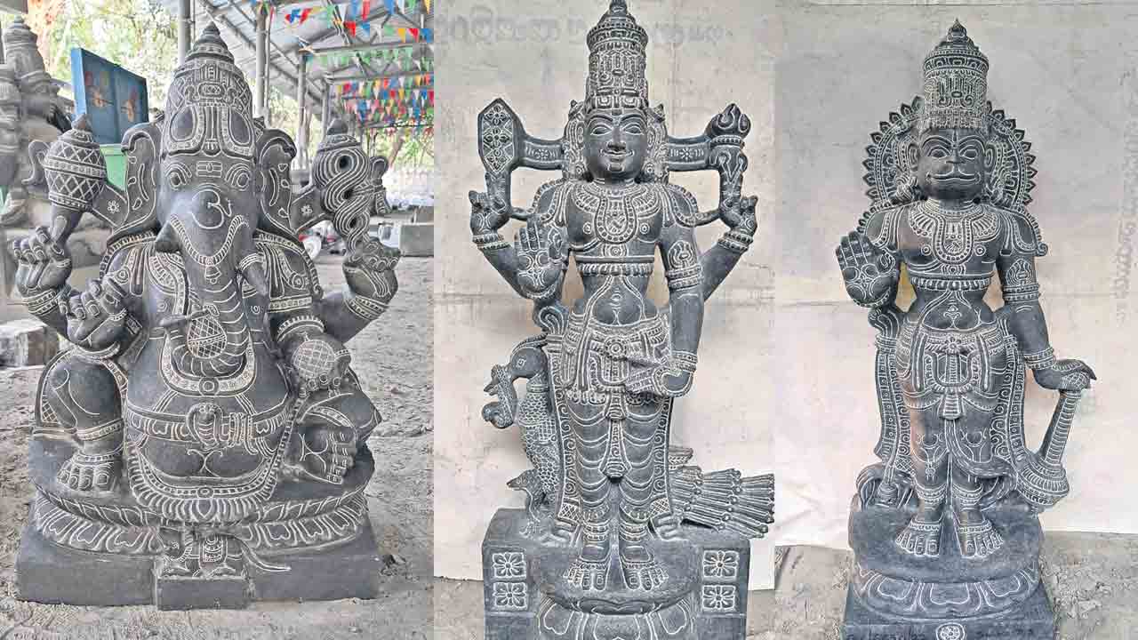 సచివాలయ గుడి విగ్రహాలు సిద్ధం