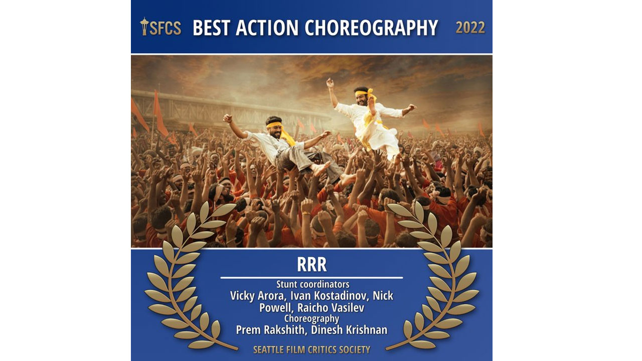 RRR: సియాటిల్ క్రిటిక్స్ అవార్డు గెలుచుకున్న ఆర్ఆర్ఆర్‌